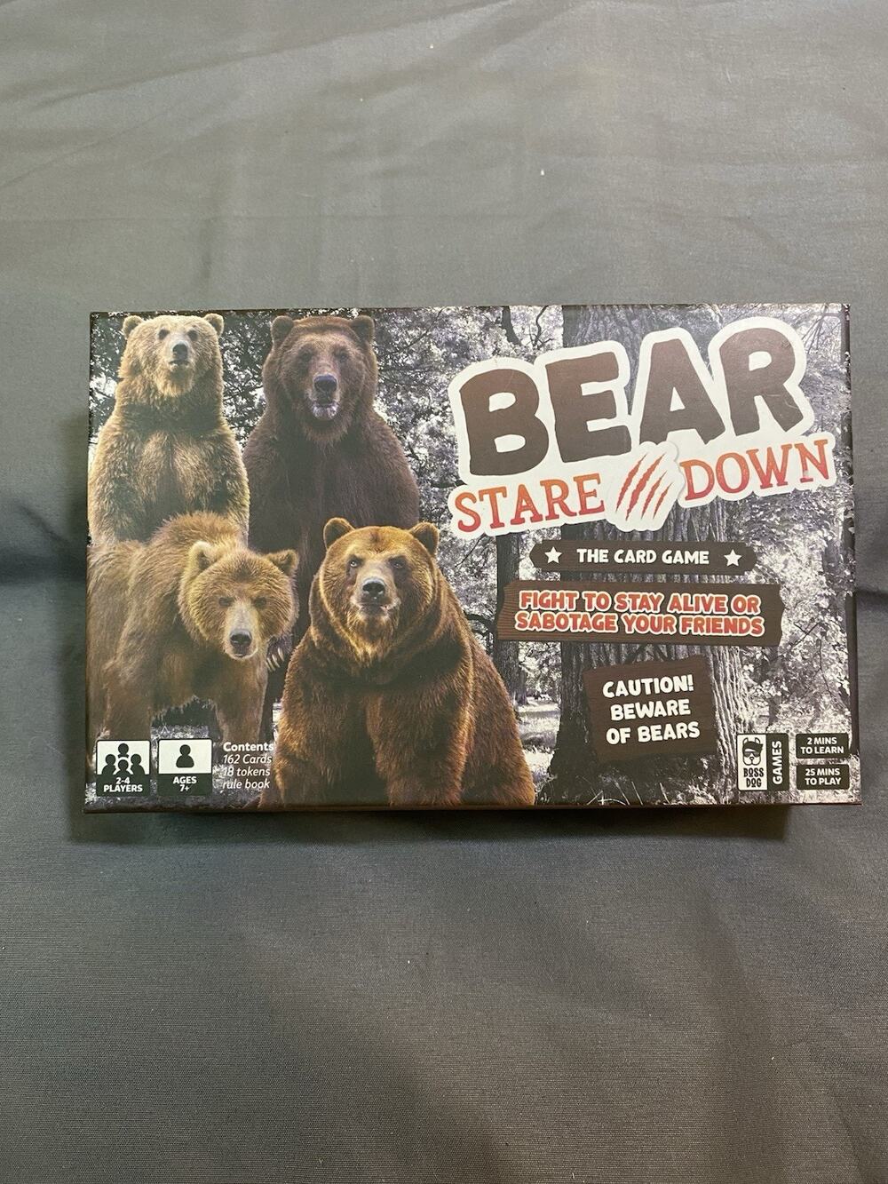 Bear Stare Down Card Game Kickstarter Edition w/ Fuzzy Bag